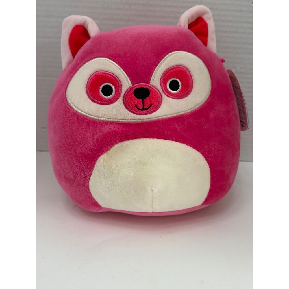 Squishmallow 8 Inch Lucia the Lemur Pink Plush Kellytoy New with Tags NWT